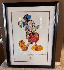 Disney 75th Anniversary Mickey Mouse Framed Artwork | Large