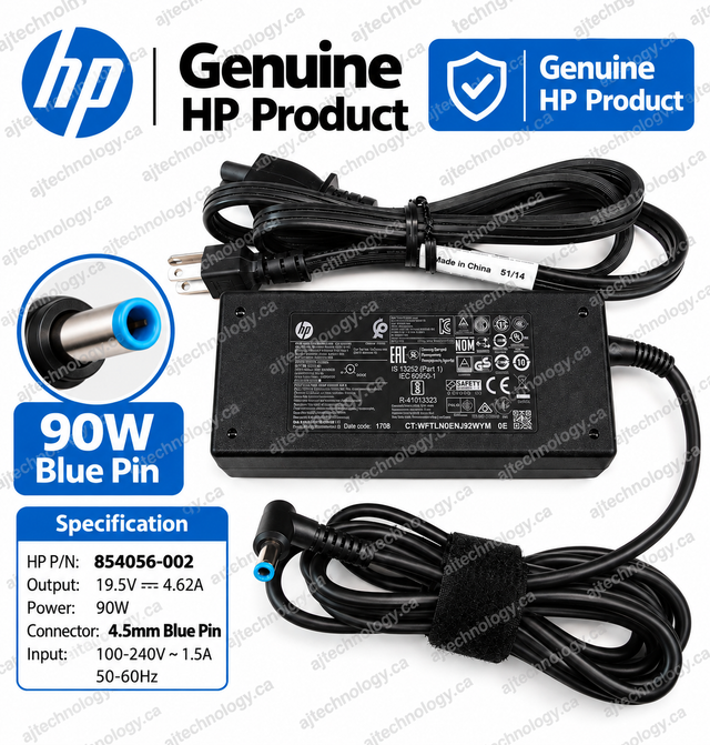 Genuine HP Laptop Charger AC Power Adapter 710413-001 854056-002