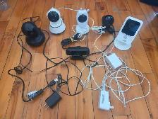Lot 6 x Webcams LG J5Create Qsee & Power Adapters