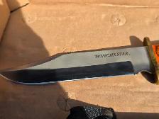 Winchester Large Bowie Wood Fixed Blade Hunting Knife W Sheath - Photo 4