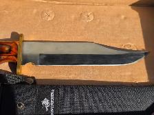 Winchester Large Bowie Wood Fixed Blade Hunting Knife W Sheath - Photo 6
