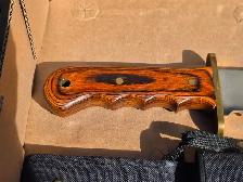 Winchester Large Bowie Wood Fixed Blade Hunting Knife W Sheath - Photo 7