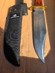 Winchester Large Bowie Wood Fixed Blade Hunting Knife W Sheath - Photo 8