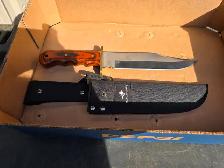 Winchester Large Bowie Wood Fixed Blade Hunting Knife W Sheath - Photo 10