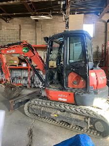 KUBOTA U-55-4 EXCAVATOR, ONLY 3,602 hrs