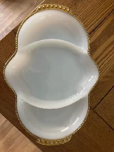 Fire King pickle dish