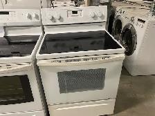 Cuisinière blanche vitrocéramique Whirlpool