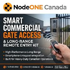 Smart Commercial Gate Access & Long-Range Remote Entry Kit