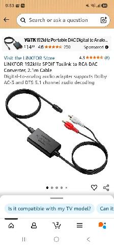 Digital adapter for TV