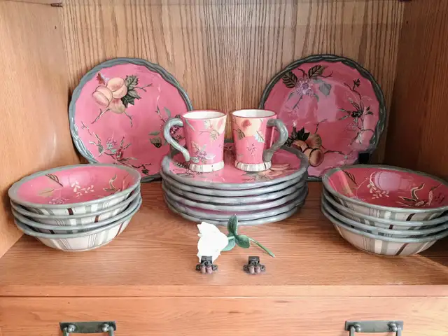 Dusty Watermelon Pink 26 pc set.