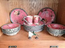 Dusty Watermelon Pink 26 pc set.