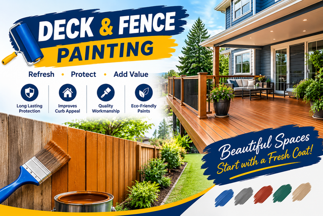 Best quality deck and fence painting services
