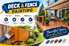 Best quality deck and fence painting services