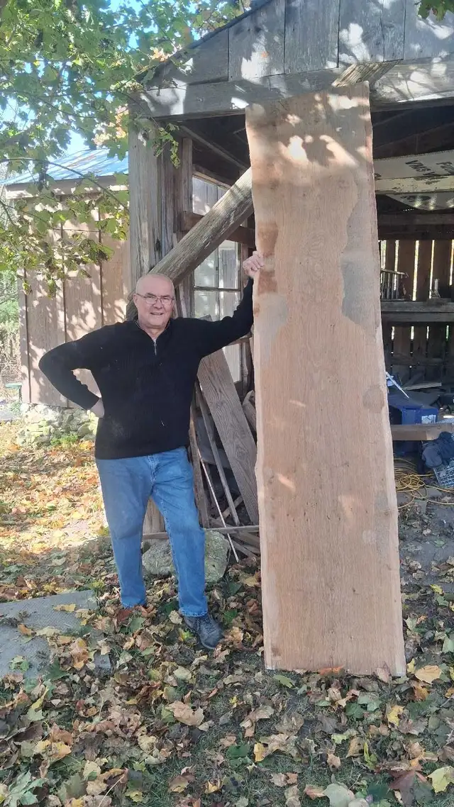 Live edge white oak