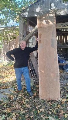 Live edge white oak