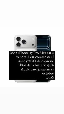 iPhone 17 Pro Max 512 Go - Photo 2