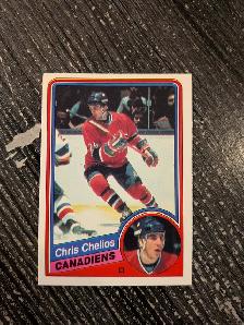 1984/85 opc # 259 Chris Chelios Canadiens Rookie card