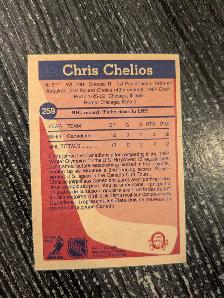 1984/85 opc # 259 Chris Chelios Canadiens Rookie card - Photo 2