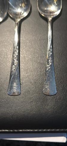 Lot of 12 silver plated tea spoons. - Photo 4