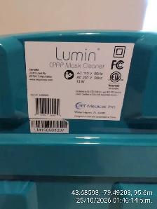 Lumin LM3000 CPAP Mask Cleaner - Photo 2