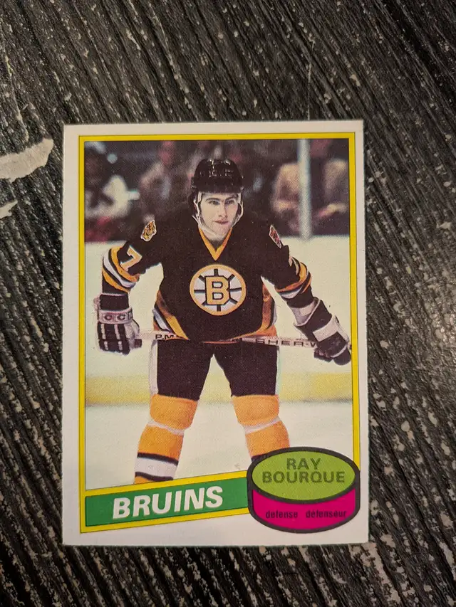 1980/81 Opc # 140 Ray Bourque Bruins rookie card