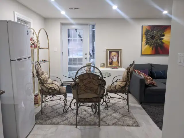 A bright beautiful walkout basement for rent from 01Dec