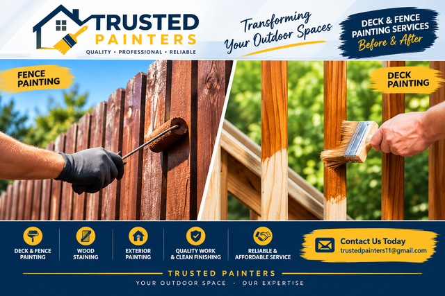 Exterior wood paints Deck and fence professional painters