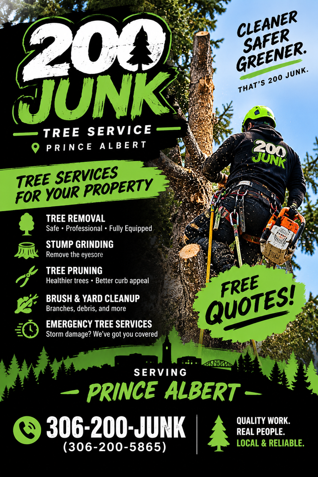 Tree trimming and yard cleanup