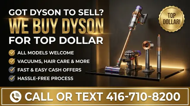 We Buy Pre Owned Dyson Vacuums and Styling Tools