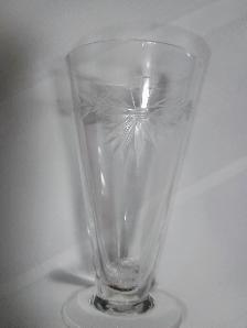 Set of 4 vintage etched cordial/liqueur glasses - Photo 3