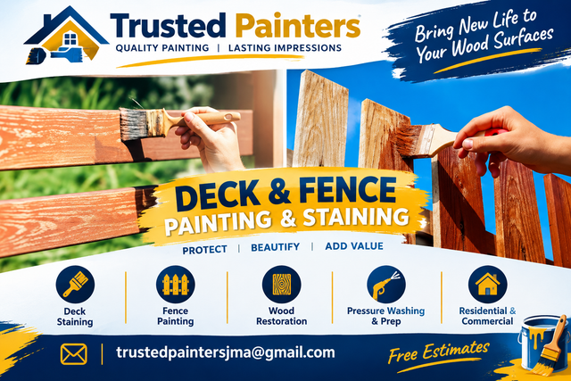 Exterior wood paints Deck and fence painting