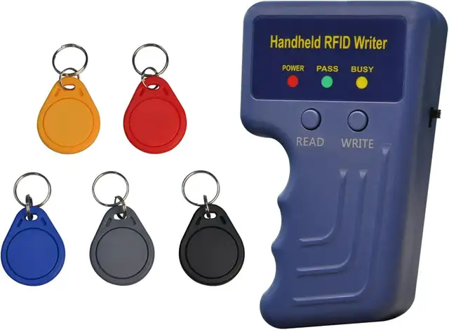 RFID Copier Smart ID Card Duplicator  5pc Mix Colors Key fobs