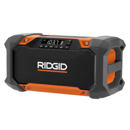 RIDGID R84089B 18V Dual Speaker Bluetooth Jobsite Radio - $199