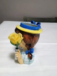 Vintage Vanguard Studios Blue Bonnet Girl Head Bud Vase 1950-196 - Photo 4