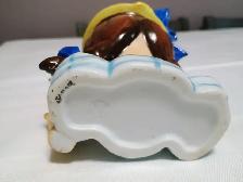 Vintage Vanguard Studios Blue Bonnet Girl Head Bud Vase 1950-196 - Photo 5
