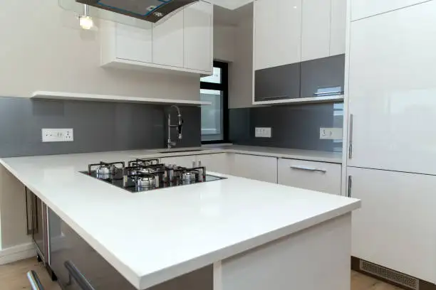 Modern Kitchen Cabinetry and Countertop Set