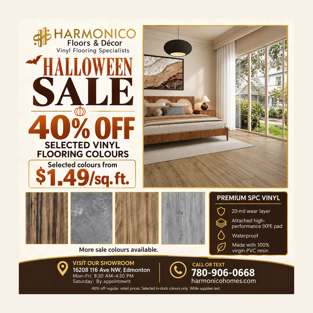 Vinyl Plank Flooring From $1.49/sqft - 40% Off Selected Colours