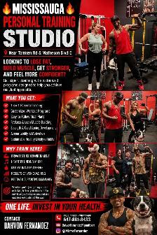 BEST MISSISSAUGA PERSONAL TRAINER! PRIVATE GYM! 1-ON-1 COACHING