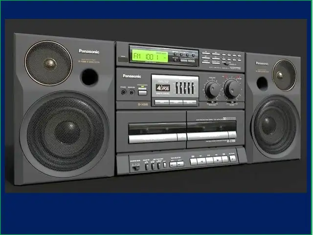 Black PANASONIC RX-CT990 BOOM BOX STEREO SYSTEM