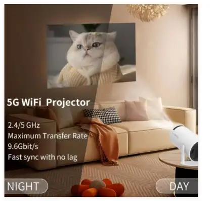 Brand New LQWELL Mini Projector with 5G WIFI Special $39