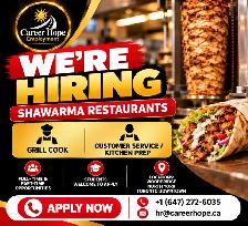 NOW HIRING: Shawarma Restaurant Staff