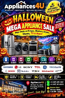 Appliances4U Halloween Mega Sale - Top Quality Open Box-LIke New