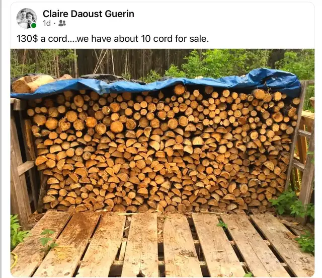 Dry firewood