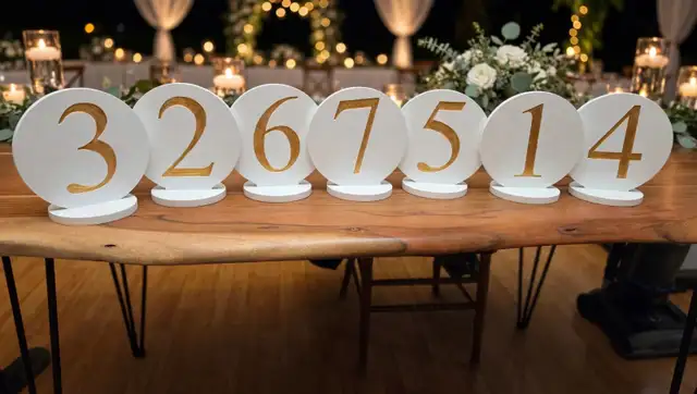 Wedding Welcome Sign   Table Numbers—Weekend Rental—Strathmore