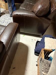 FREE set of leather couches - Photo 2