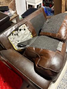 FREE set of leather couches - Photo 4