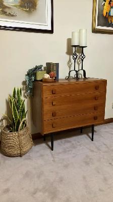 Mid century. TEAK TECK. Buffet, grande table chevet , commode, d - Photo 3