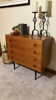 Mid century. TEAK TECK. Buffet, grande table chevet , commode, d - Photo 10