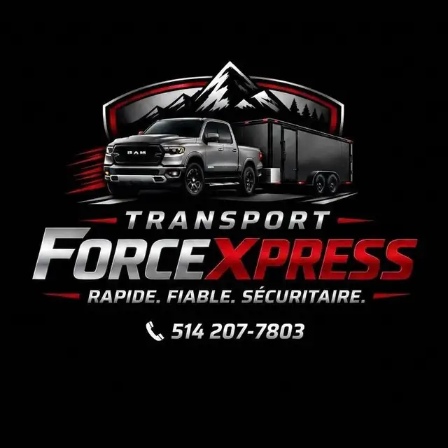 Transport de motos, VTT, motoneiges, meubles et matériel
