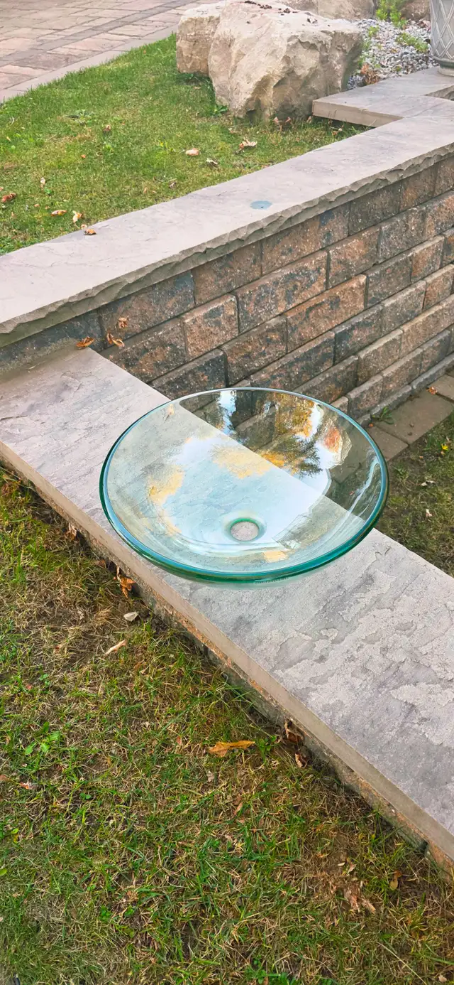 Clear Glass Vessel Sink
